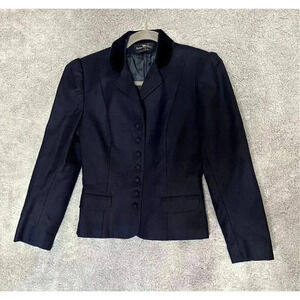 Hunter's Run Women's Wool Riding Equestrian Jacket Blue‎ - Small